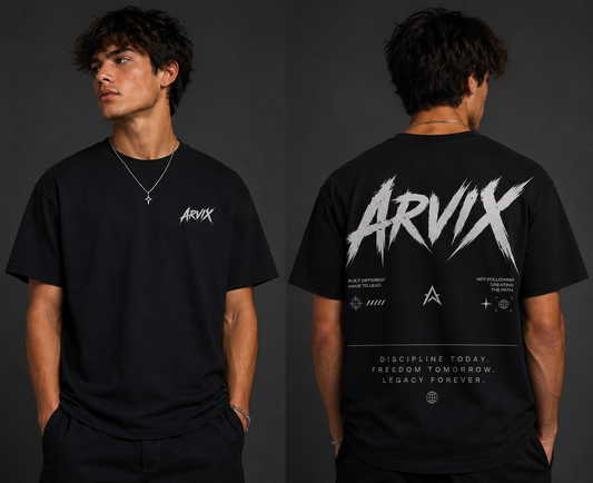 Boxy Tee — Minimal Script Logo White T‑Shirt